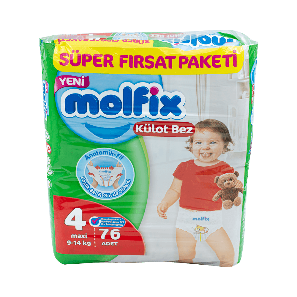 Molfix Külot Bez 76'li Süper Fırsat Pk.Maxi 9-14 Kg