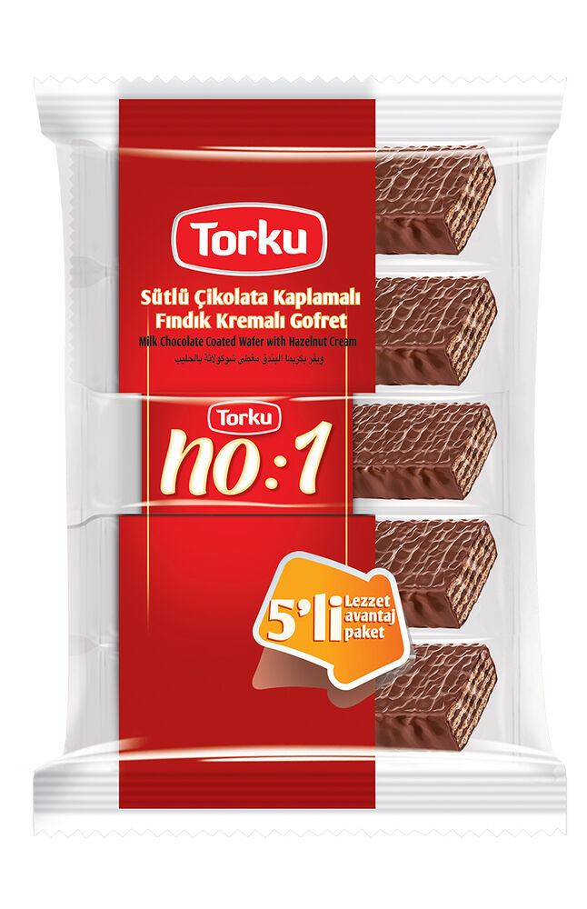 Torku No:1 5x35 Gr Sütlü Çikolata Fındıklı Gofret
