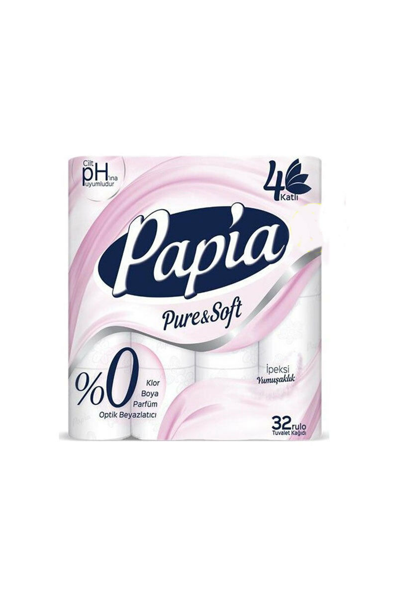 Papia Tuvalet Kağıdı 32 li Pure Soft  