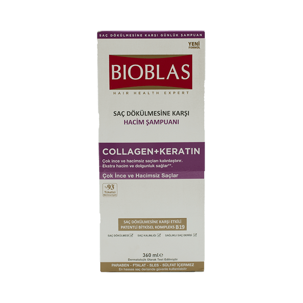 Bioblas Şampuan 360 Ml İnce Ve Hacimsiz Saçlar İçin Kolejanlı