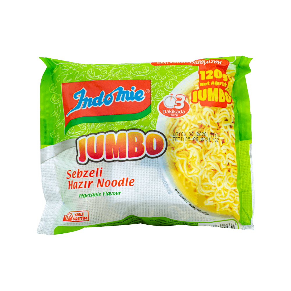 İndomie Hazır Noodle Jumbo 120 Gr Sebze Çeşnili