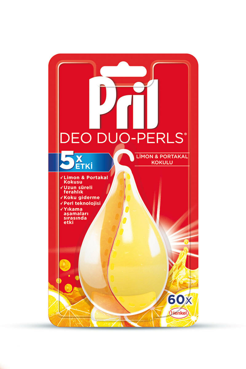 Pril Deo-Perls 60 Yıkama 17 Gr Limon Ferahlığı 3'lü Deo Etki