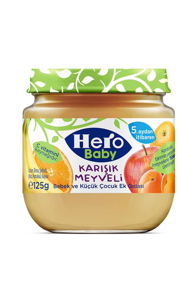 Hero Baby Kavanoz 125 Gr Karışık Meyve Püresi