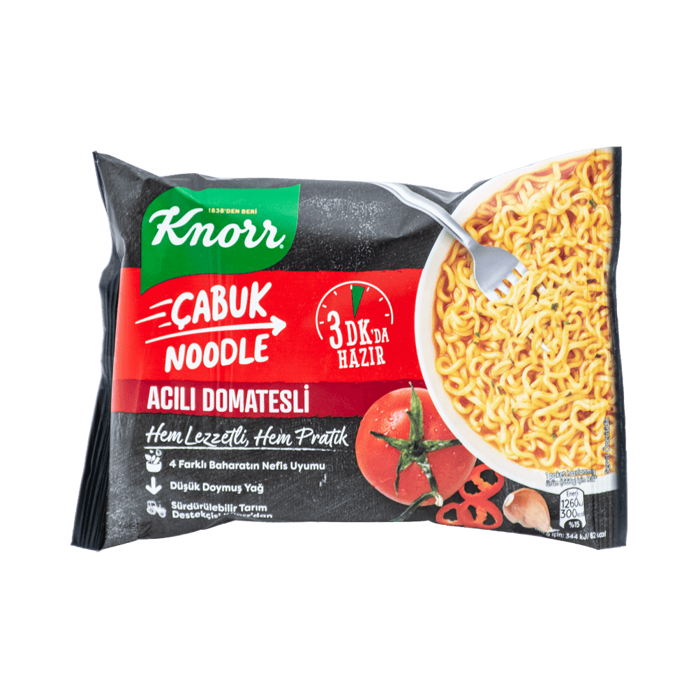 Knorr Çabuk Noodle 67 Gr Acılı Domatesli
