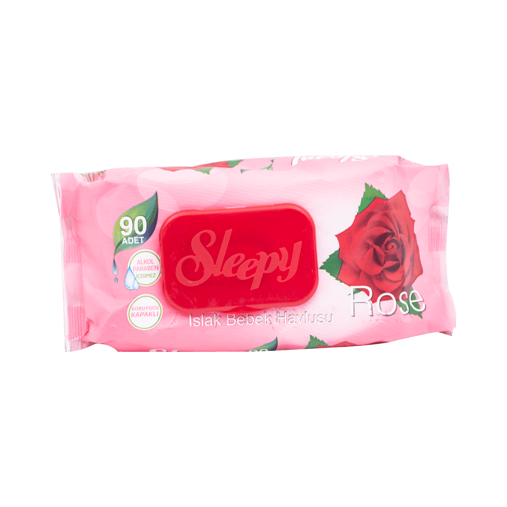 Sleepy Islak Havlu 90'lı Rose (Gül Kokulu)