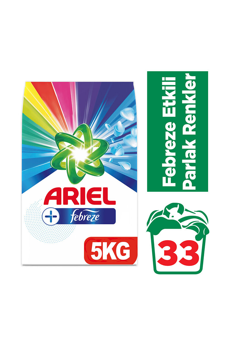 Ariel 5 Kg Parlak Renkler Febreze Etkili