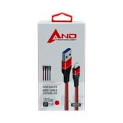 And İphone Usb Şarj Kablo Renkli 1.8A 100 Cm And-251