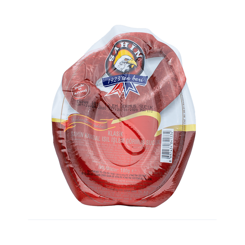 Şahin Sucuk Kangal 180 Gr Klasik Vakumlu