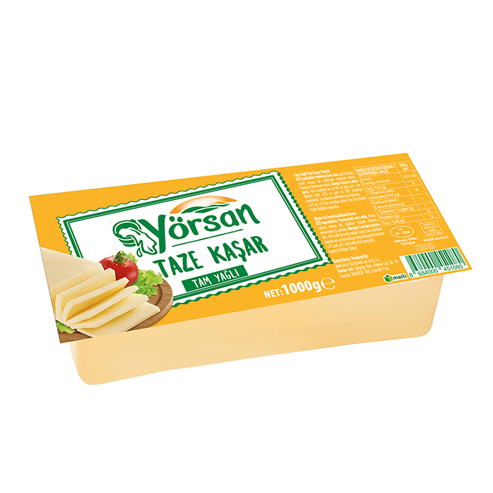 Yörsan Kaşar 1000 Gr Tam Yağlı