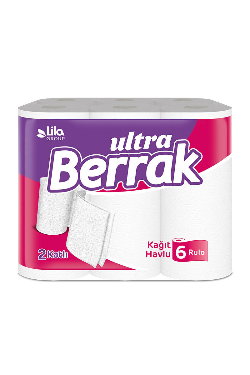Berrak Havlu 6'lı Çift Katlı
