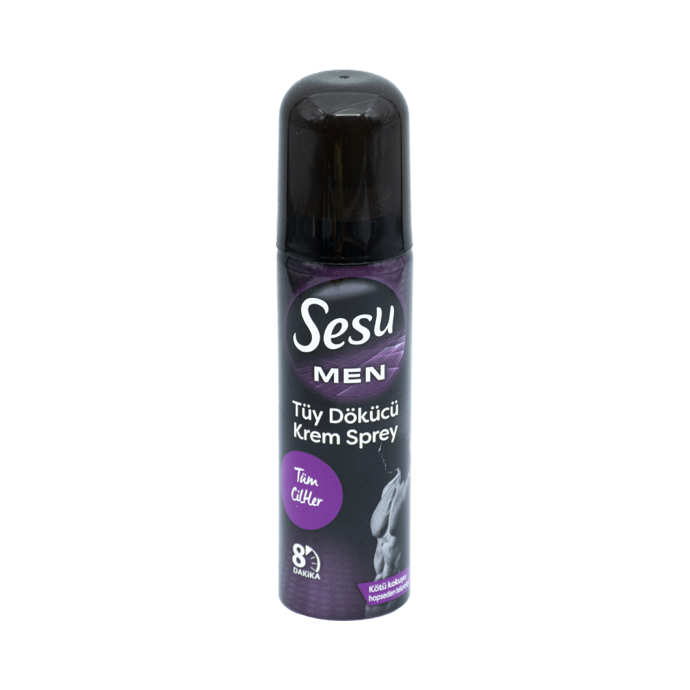 Sesu Men Tüy Dökücü Krem Sprey 150 Ml  Tüm Ciltler İçin
