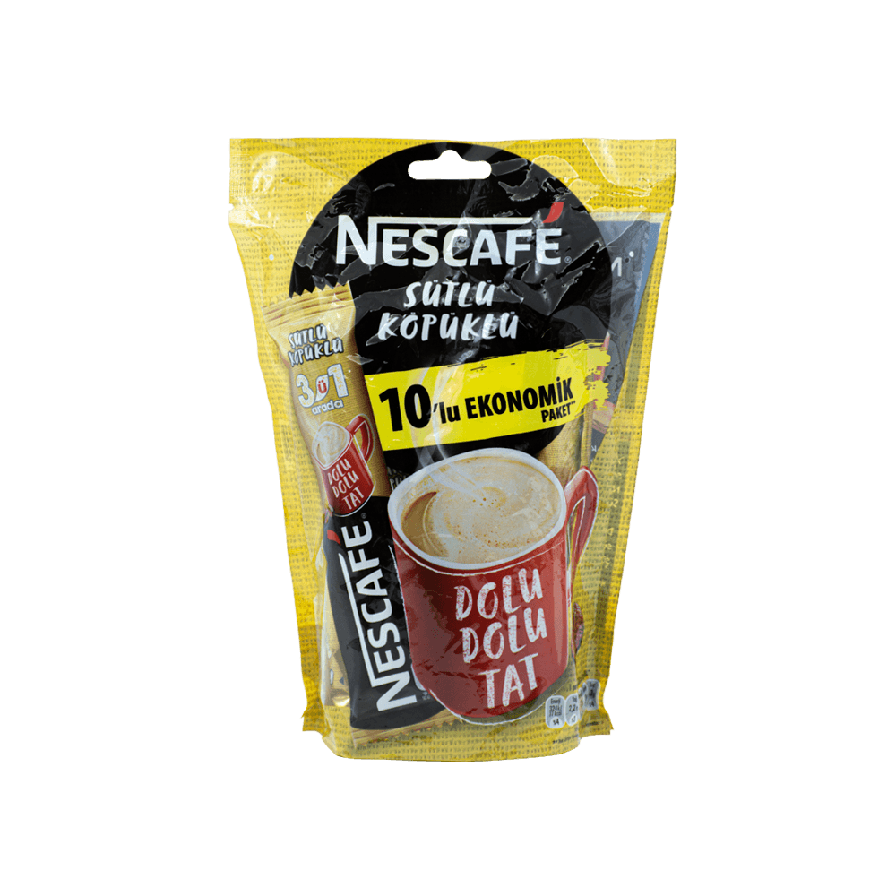 Nescafe 3 İn 1 Arada 10x17,4 Gr Sütlü Köpüklü