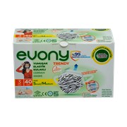 Evony Cerrahi Maske Lastikli 40'lı Trendy S/M Tekli Paket