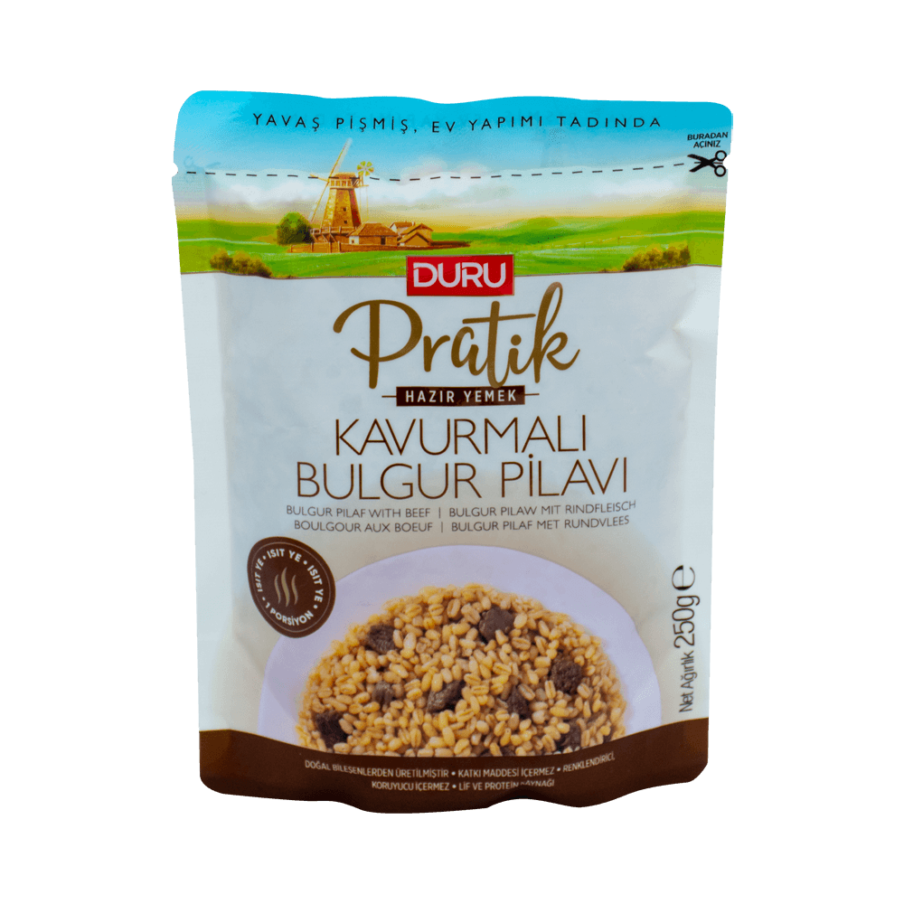 Duru Pratik Hazır Yemek 250 Gr Kavurmalı Bulgur Pilavı