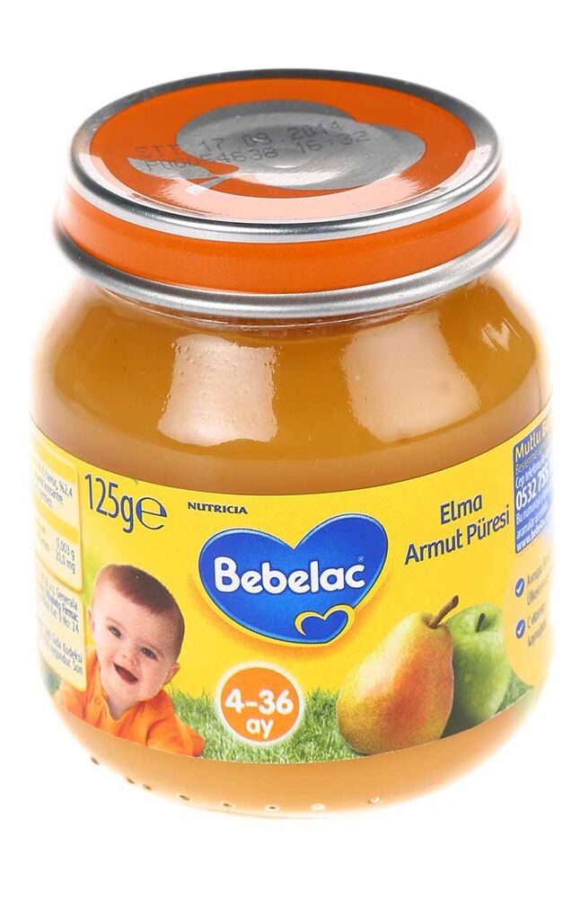 Bebelac Kavanoz 125 gr Elma-Armut Püresi