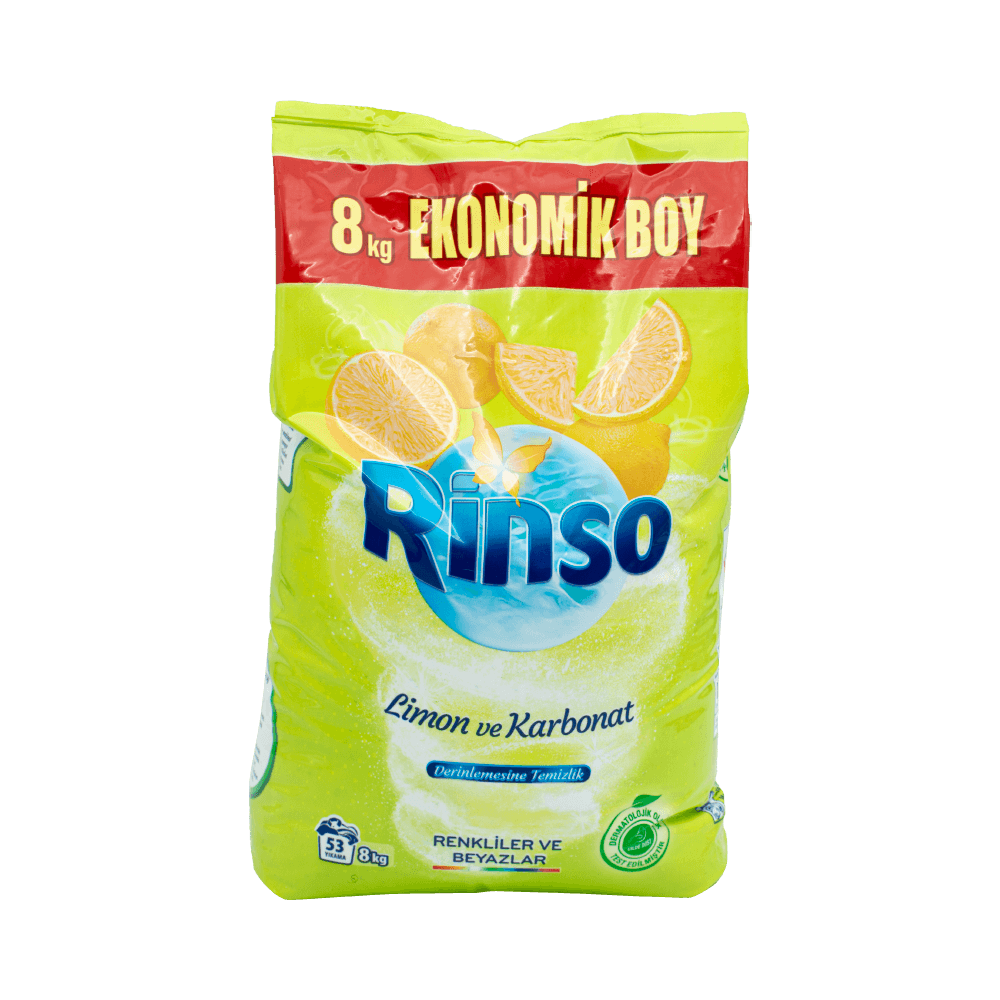 Rinso Matik 8 Kg Renkliler ve Beyazlar İçin Limon ve Karbonat
