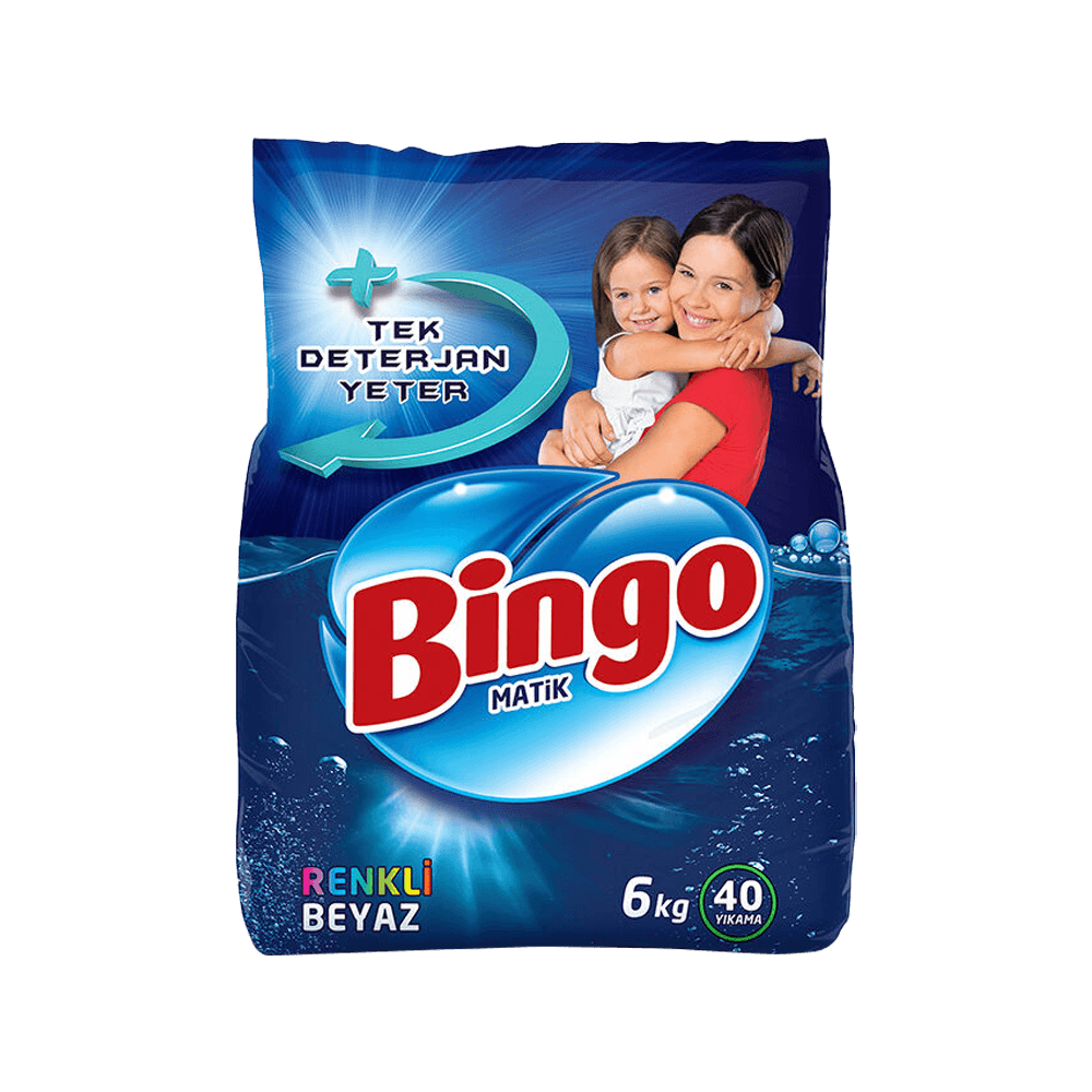 Bingo Matik 6 Kg Renkli Beyaz