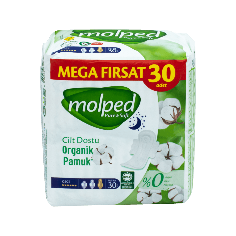 Molped Pure Soft Mega Paket 30'lu Gece