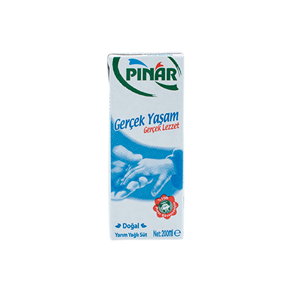 Pınar Süt 200 Ml Yarım Yağlı