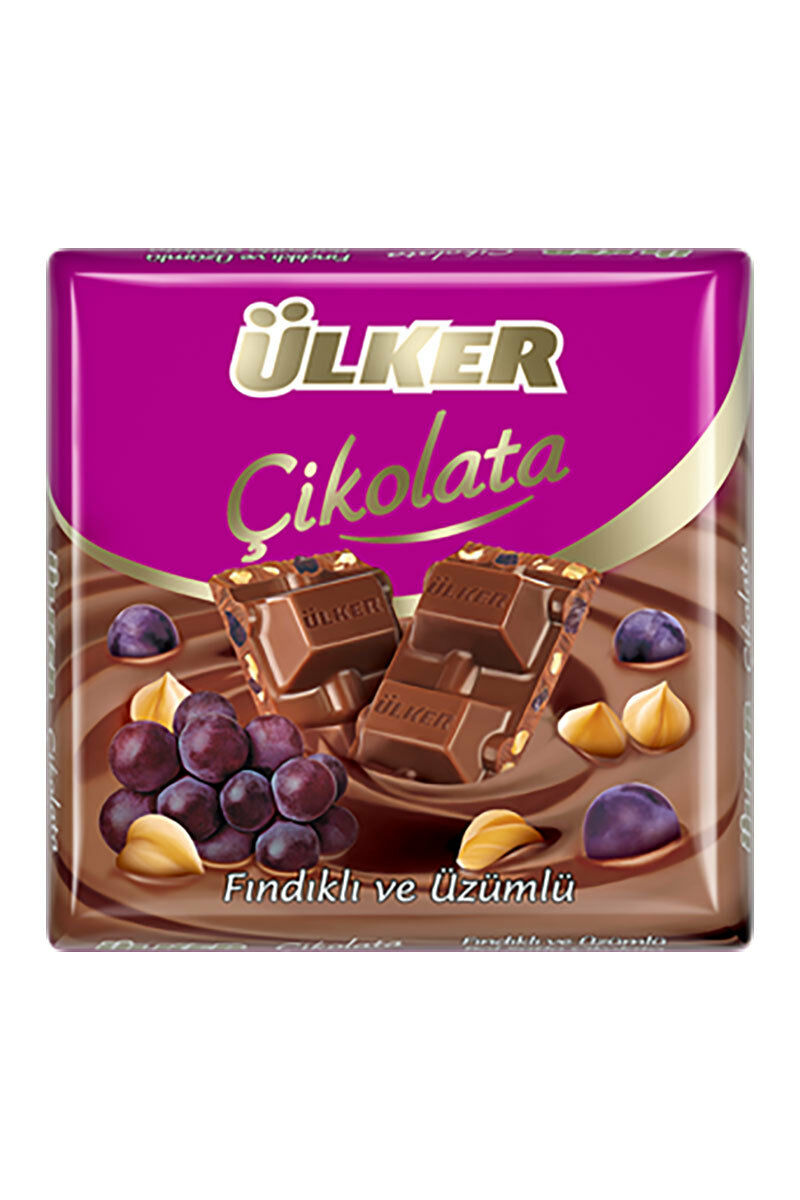 Ülker Kare 60 Gr Fındıklı Ve Üzümlü