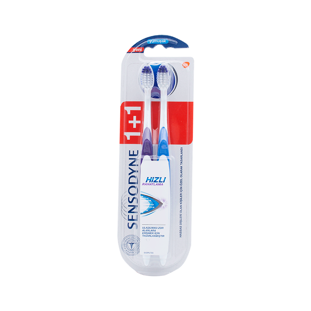 Sensodyne Diş Fırçası 1+1 Hızlı Rahatlama Yumuşak