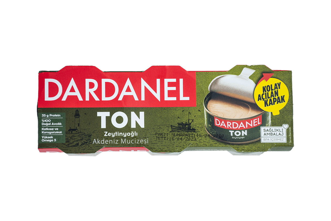 Dardanel Ton 3x75 Gr Zeytinyağlı Akdeniz Mucizesi