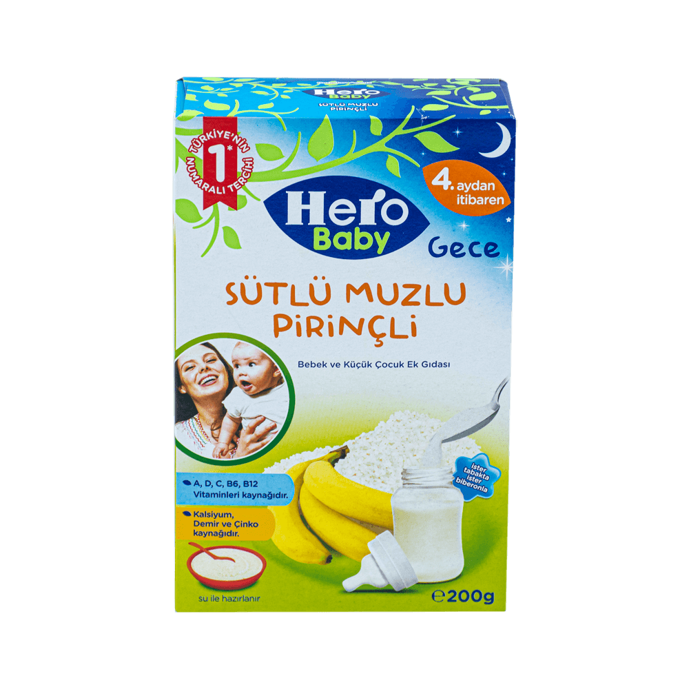 Hero Baby Sütlü 200 Gr Pirinçli Muzlu