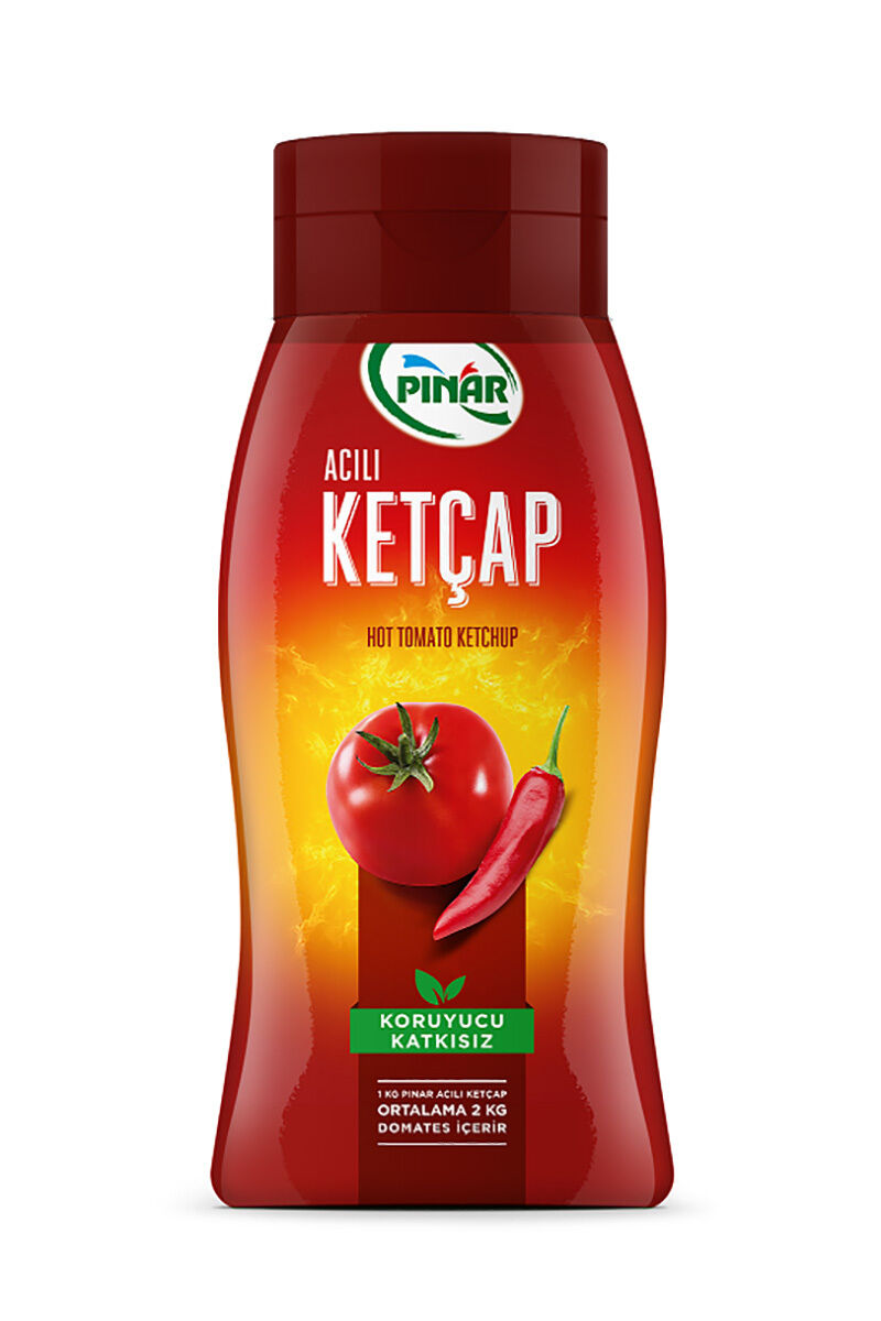 Pınar Ketçap 600 Gr Acılı