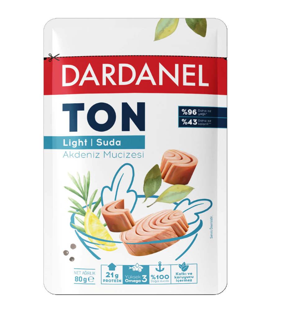 Dardanel Ton 80 gr Light Suda Poşet
