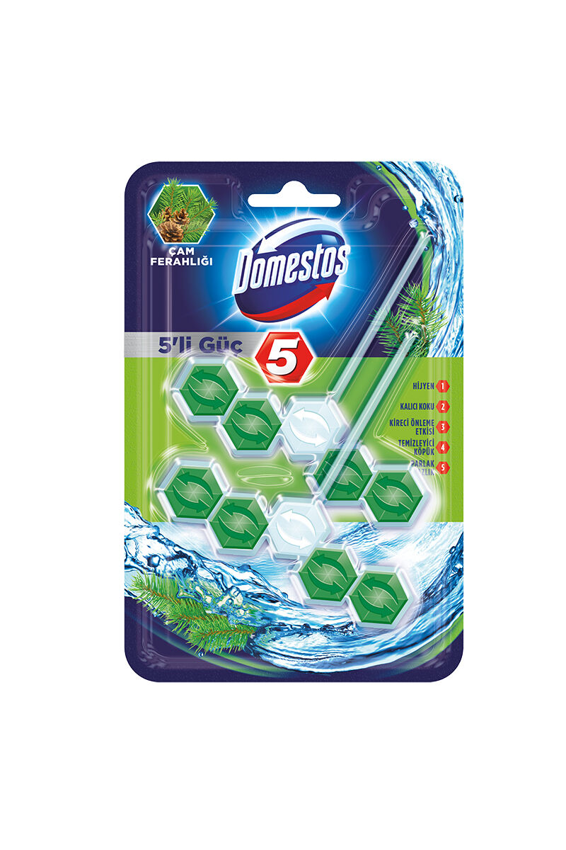 Domestos Wc Blok 5'li Güç 2x50 Gr Çam Ferahlığı