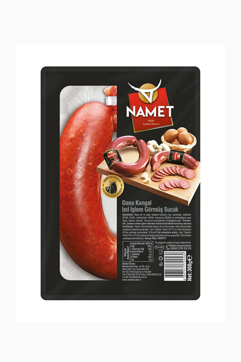 Namet Dana Sucuk 300 Gr İsil İşlem Görmüş