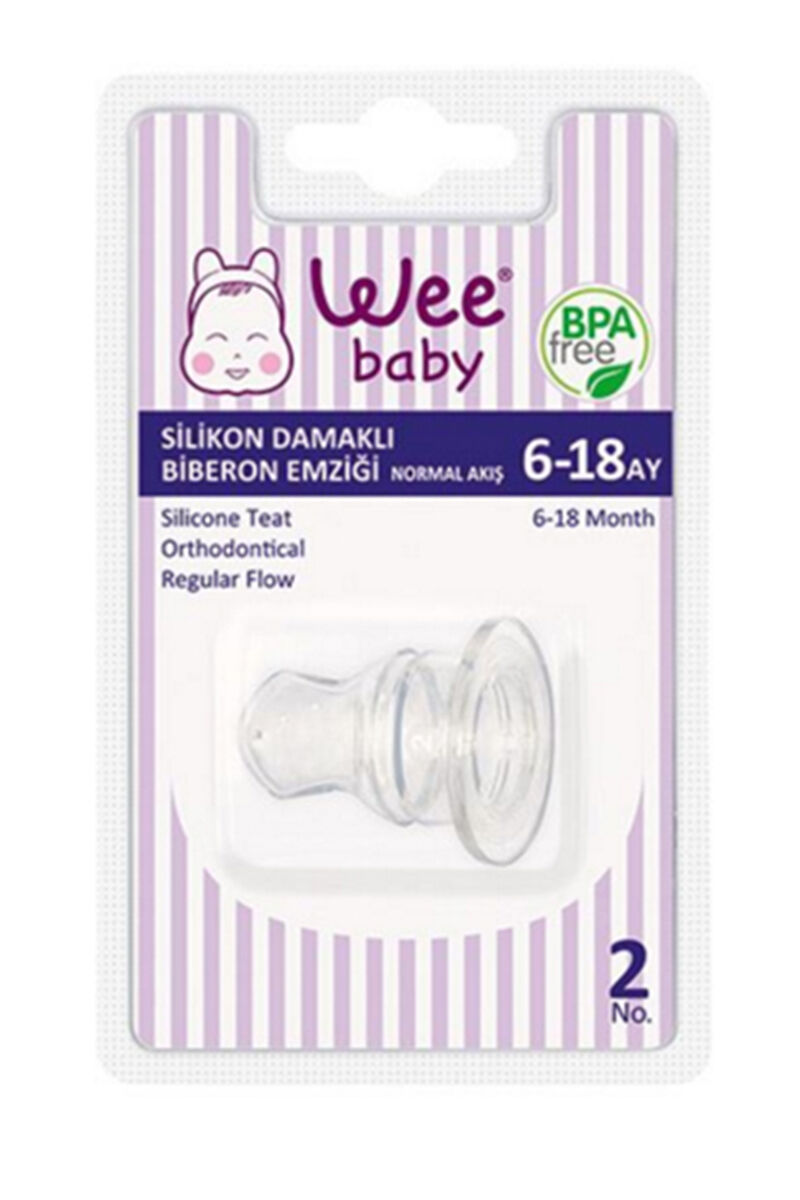 Wee Biberon Emzik Damaklı No:2 W823 Askılı