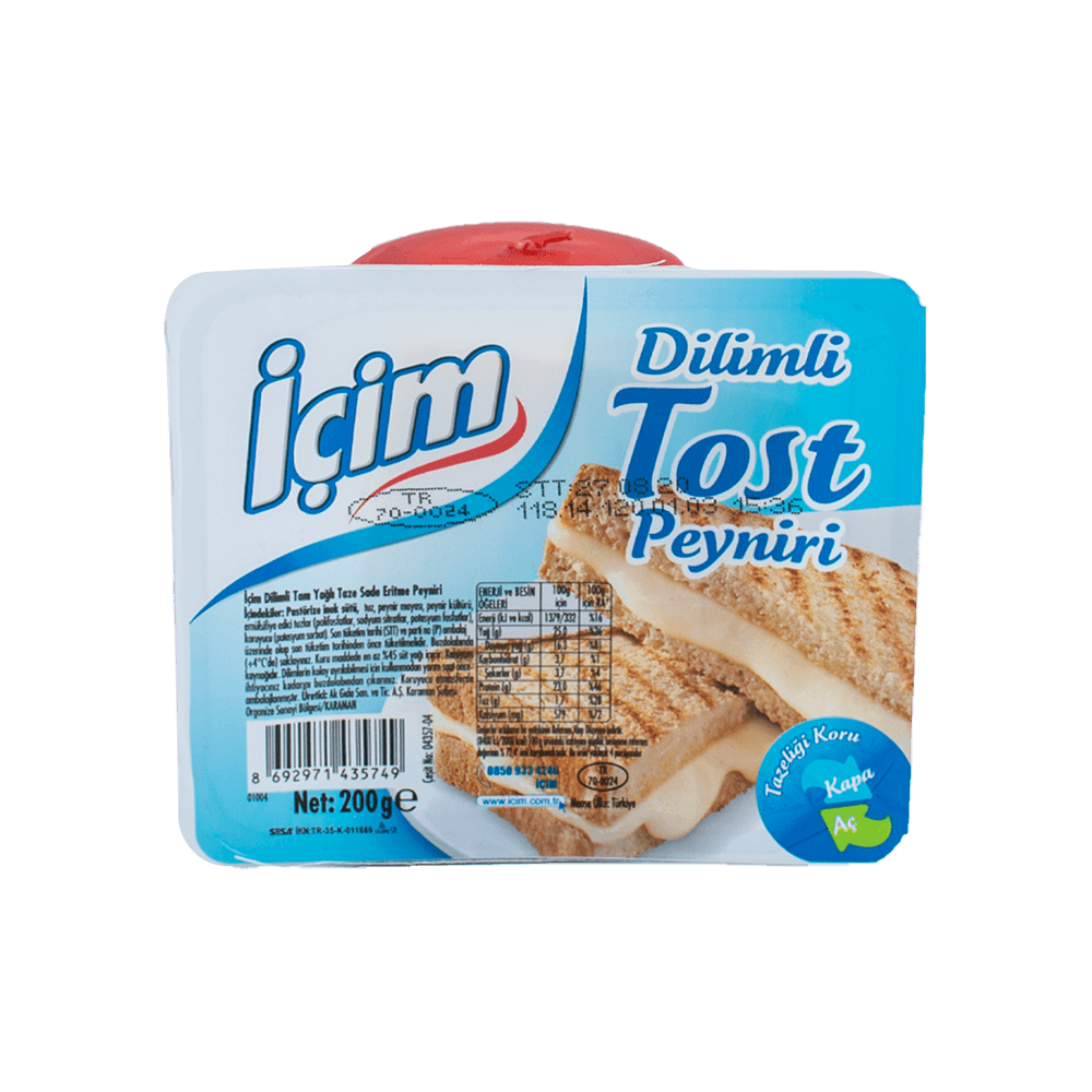 İçim Tost Peyniri 200 Gr Dilimli 