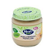 Hero Baby Kavanoz 120 Gr Muzlu Bisküvili Muhallebi