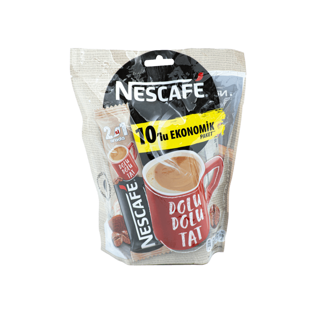 Nescafe 2 İn 1 Arada 10x10 Gr Şekersiz