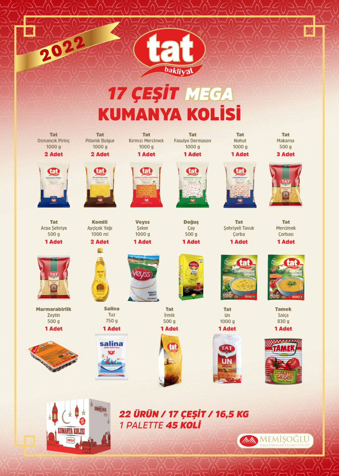 Tat Kumanya Kolisi Mega 17 Ürün