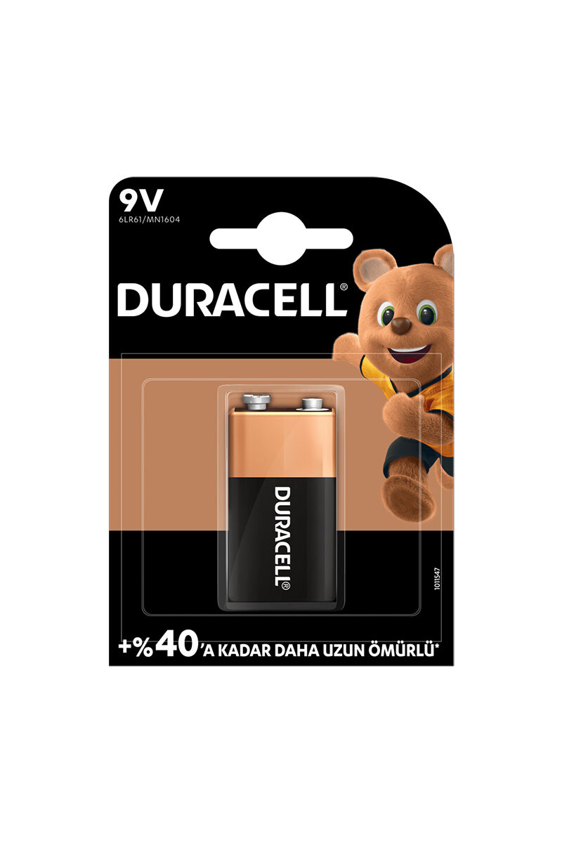 Duracell Plus 9 Volt Yassı