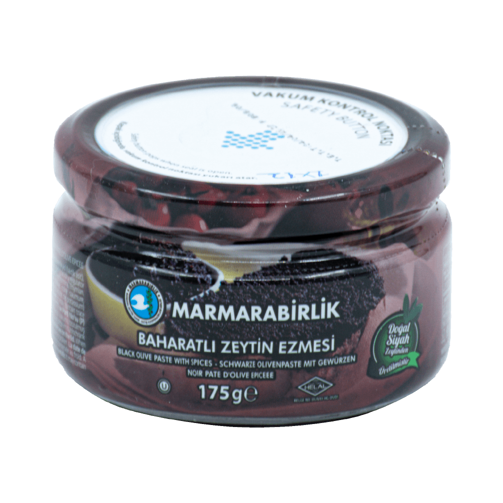 Marmara Birlik Siyah Zeytin Ezmesi 175 Gr Baharat Cam