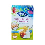 Hero Baby Sütlü 200 Gr Elmalı Bisküvili 8 Tahıllı Gece