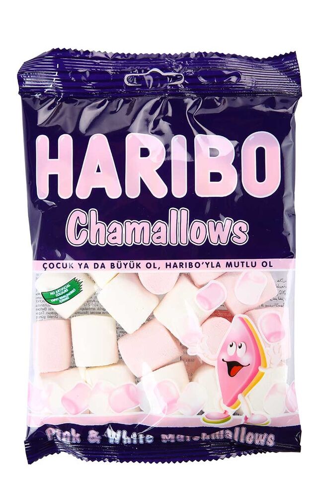 Haribo 70 Gr Pembe Beyaz Silindir Chamallows