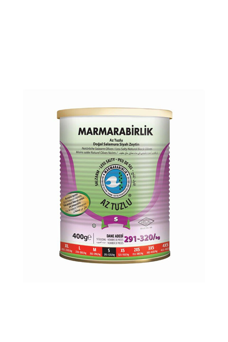 Marmara Birlik Zeytin 400 Gr Hususi Az Tuzlu 291-320 Tnk.