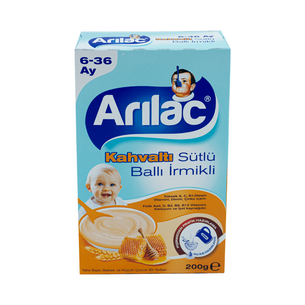 Arılac 200 Gr Kahvaltı Sütlü Ballı İrmikli 6-36 Ay