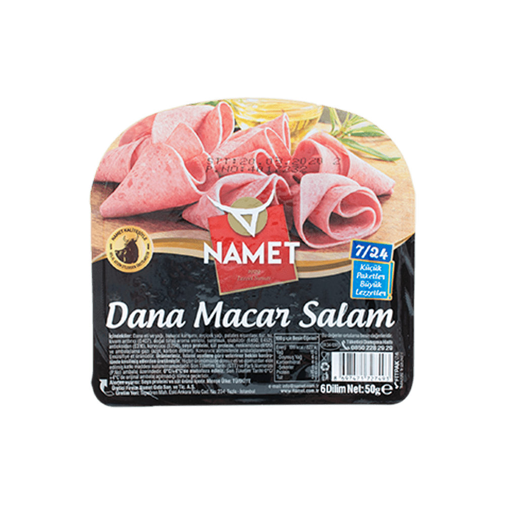 Namet 7/24 Salam Macar 6 Dilim 50 gr