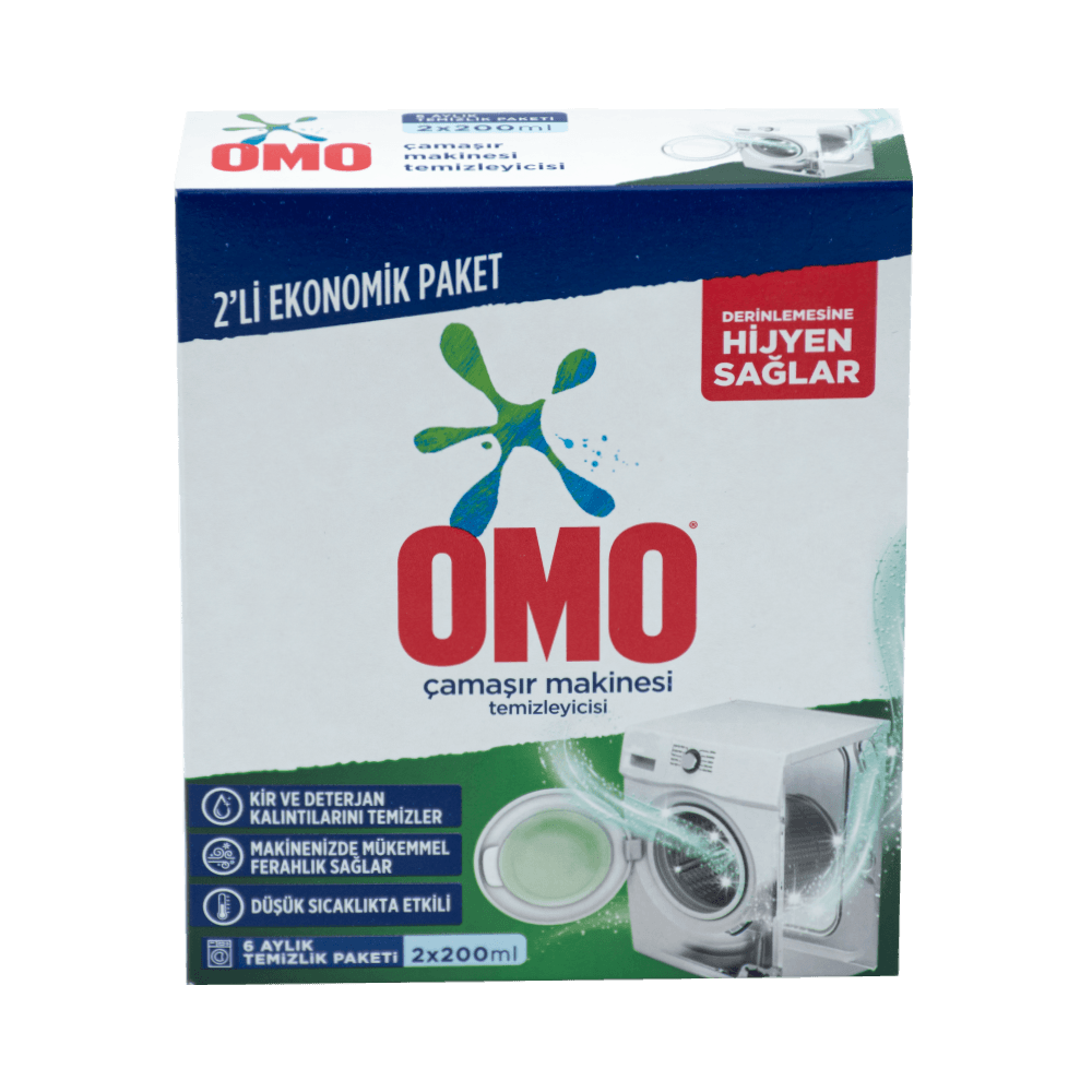 Omo 2x200 Ml Çamaşır Makinesi Temizleyici
