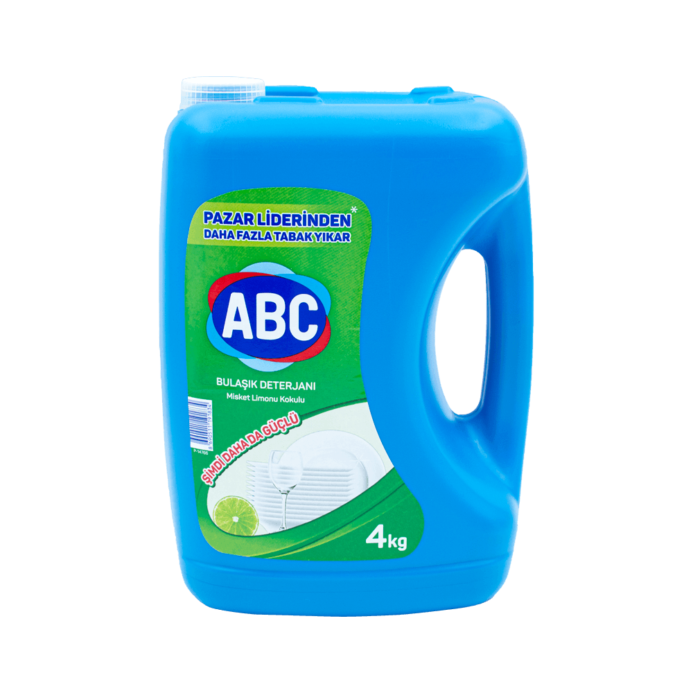 Abc Sıvı Bulaşık 4 Kg Misket Limonu 
