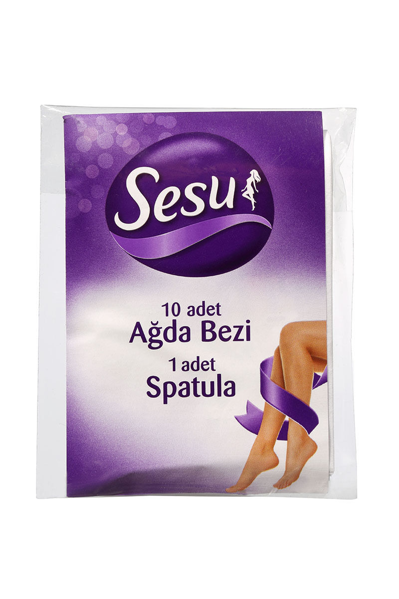 Sesu Ağda Bezi 10 'lu + 1 Spatula