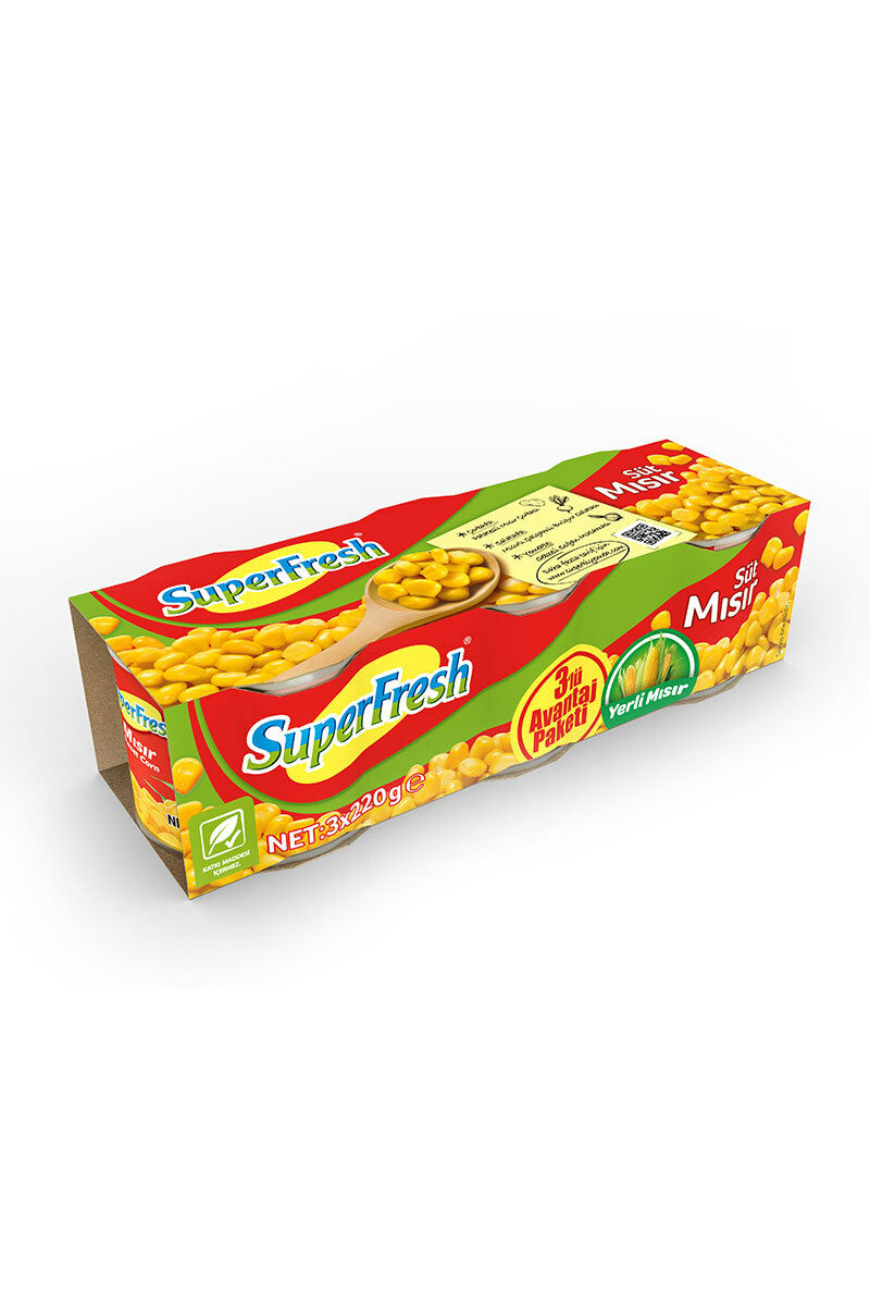 Superfresh Mısır Konserve 3x200 gr