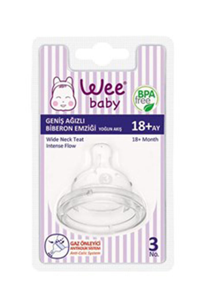 Wee Biberon Emziği Geniş Ağızlı No:3 W854