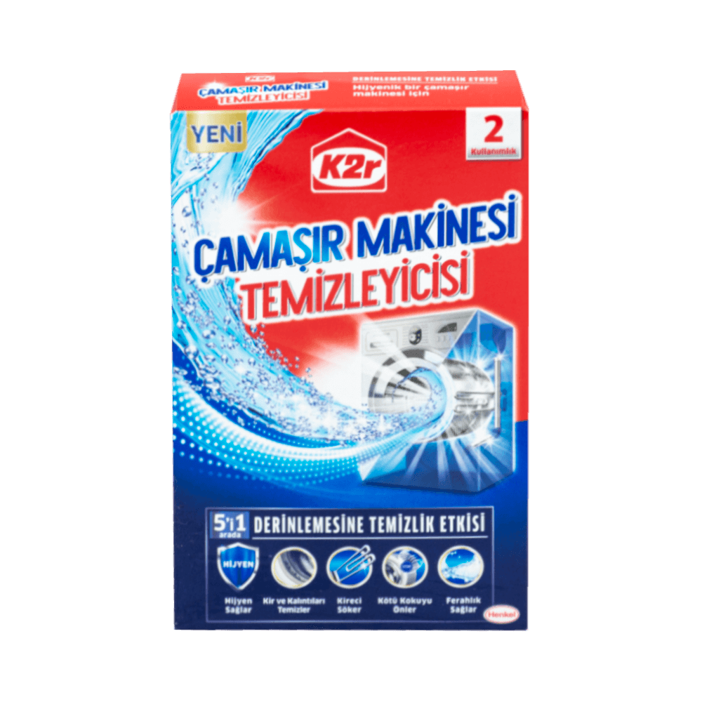 K2r 2x75 gr Çamaşır Makinesi Temizleyici
