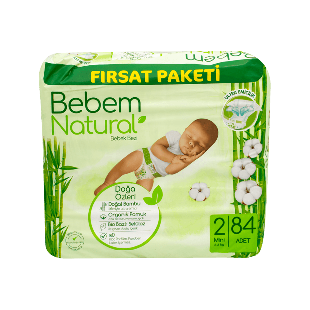 Bebem Natural Fırsat Pk.Mini 68'li 3-6 kg